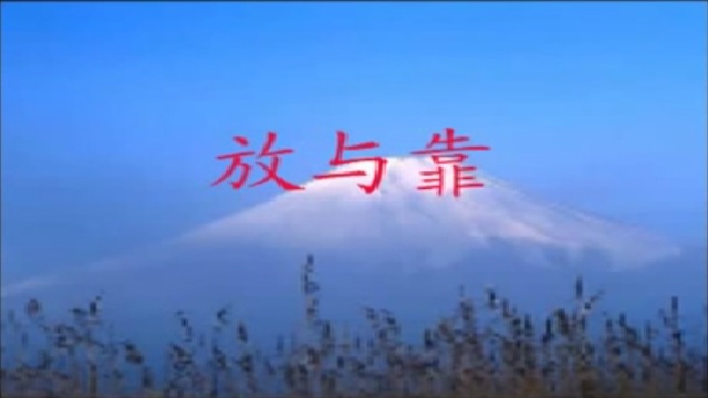 放与靠